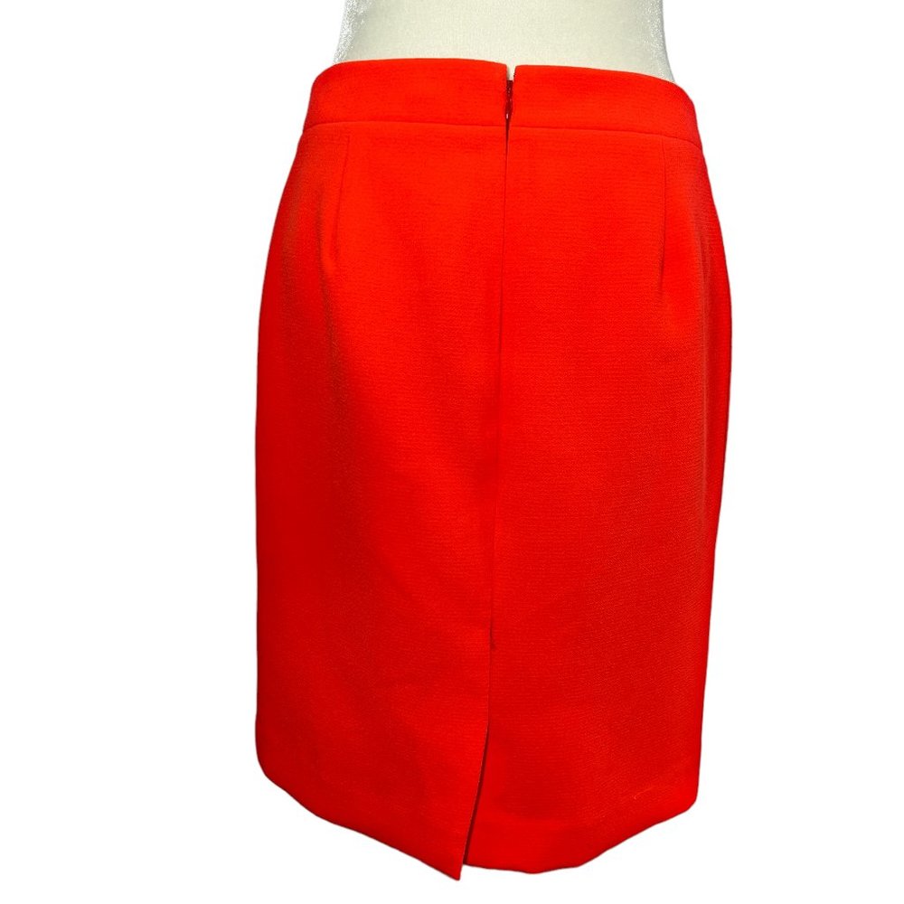 J. Crew The Pencil Skirt in Bright Orange Size 2 - Picture 2 of 9